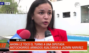 Diputada Narváez fue victima de "motochorros" | Telefuturo