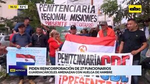 Video: guardiacárceles amenazan con huelga de hambre - ABC Noticias - ABC Color