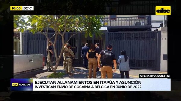 Operativo JULIET-22: Senad ejecutó varios allanamientos - ABC Noticias - ABC Color