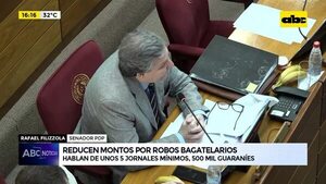 Video: Senado aprueba reducir monto de delitos bagatelarios - ABC Noticias - ABC Color