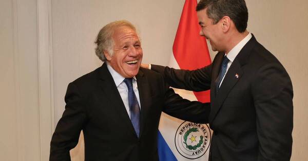 La Nación / Santiago Peña se reunió con representantes de la OEA y la ONU