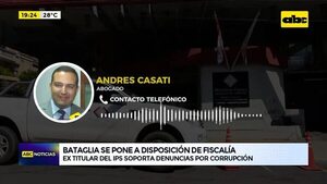 Video: Bataglia se pone a disposición de la Fiscalía  - ABC Noticias - ABC Color