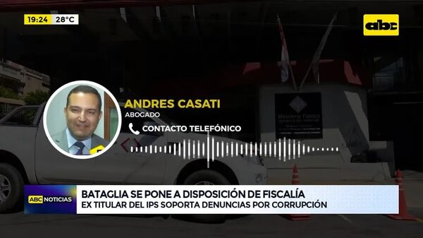 Video: Bataglia se pone a disposición de la Fiscalía - ABC Noticias - ABC Color