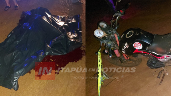 PEATÓN FALLECIÓ TRAS SER ATROPELLADO POR UNA MOTOCICLETA - Itapúa Noticias