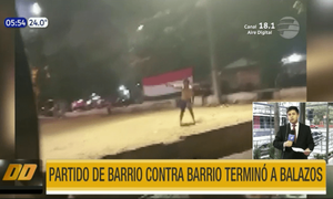 Partido de barrio contra barrio terminó a balazos en Asunción | Telefuturo