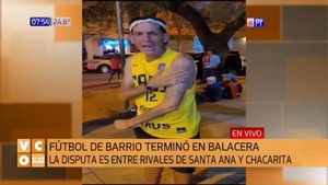 Partido de barrio terminó en balacera - Noticias Paraguay
