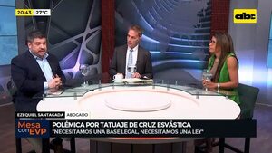 Video: polémica por tatuaje de cruz esvástica  - Mesa de Periodistas - ABC Color