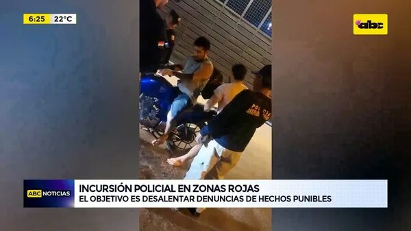 Video: Incursión policial en zonas rojas de Asunción - ABC Noticias - ABC Color