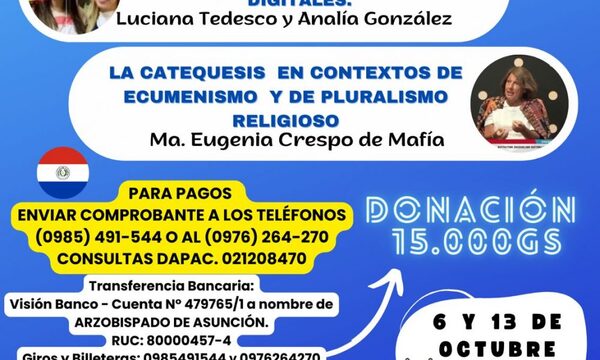 Preparan curso para catequistas «Caminando juntos Paraguay-Argentina»
