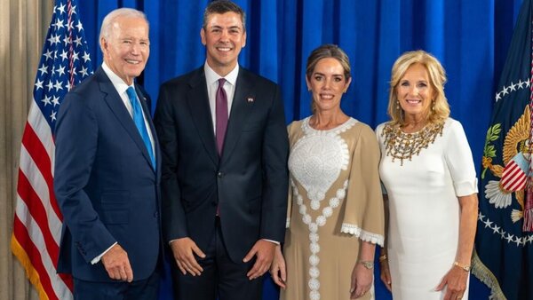 Santiago Peña se reúne con Joe Biden y Nayib Bukele en Nueva York