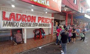 Cierran carnicería de “Kelembú” por falta de pago de patente
