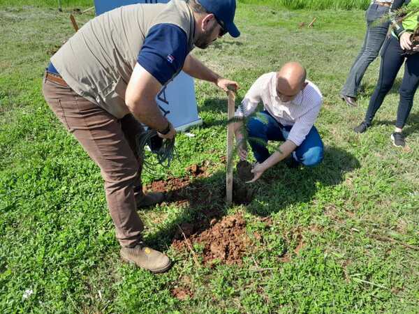 JAIME HINTERLEITNER PARTICIPÓ DE LA JORNADA DE REFORESTACIÓN DEL BOSQUE DEL KURI’Y