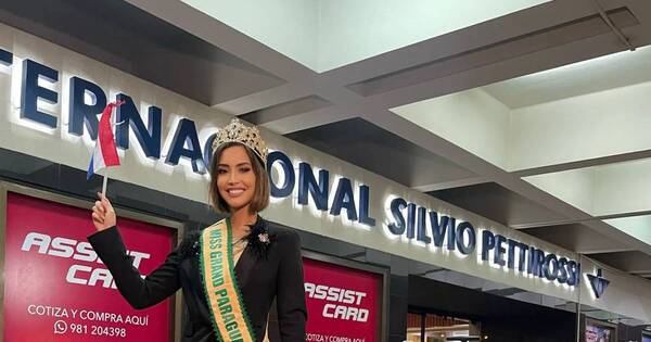La Nación / Maelia Salcines partió rumbo al Miss Grand Internacional