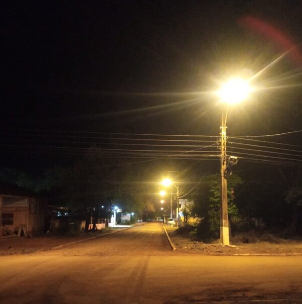 ANDE realizó mejoras de la iluminación pública en Tavapy, Alto Paraná