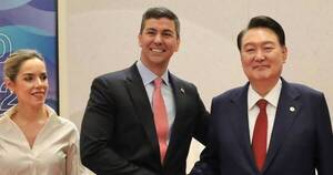 La Nación / Santiago Peña y el mandatario de Corea del Sur se reunieron en Nueva York