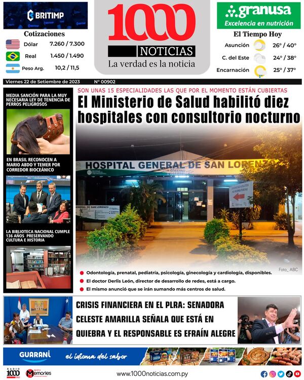 22 Setiembre 2023 | 1000 Noticias