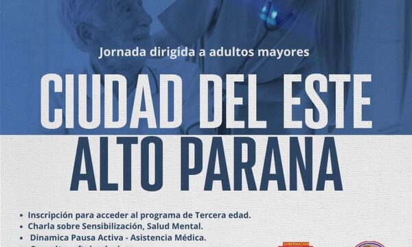 Jornada para adultos mayores es hoy