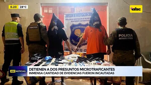Video: Detienen a dos presuntos microtraficantes - ABC Noticias - ABC Color