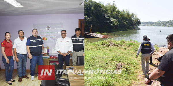 EN MUNICIPALIDAD DE CARLOS ANTONIO LÓPEZ SE REUNIERON CON MIEMBROS DE ADUANAS Y LA ANNP - Itapúa Noticias