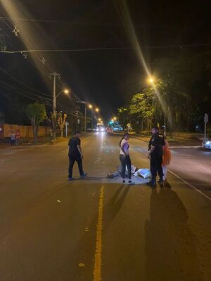 PEATÓN FUE ARROLLADO Y ABANDONADO SOBRE RUTA PY06 EN HOHENAU