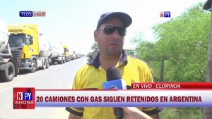 20 camiones siguen retenidos en Clorinda - Noticias Paraguay