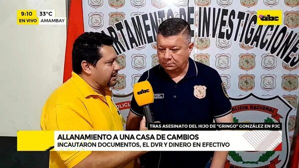 Video: Allanamiento en casa de cambios en PJC - ABC Noticias - ABC Color
