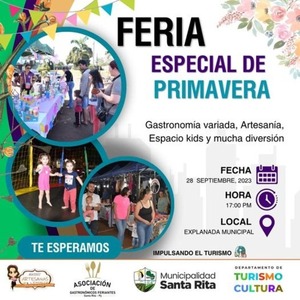 Preparan feria especial de primavera en Santa Rita 