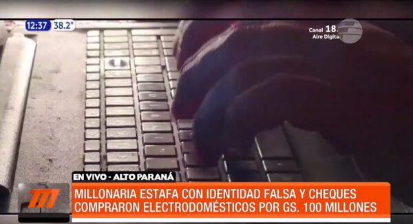 Millonaria estafa con identidad falsa y cheques | Telefuturo