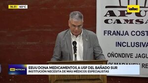 Video: EE.UU. dona medicamentos a USF del Bañado Sur  - ABC Noticias - ABC Color