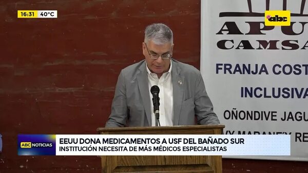 Video: EE.UU. dona medicamentos a USF del Bañado Sur - ABC Noticias - ABC Color