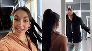 (VIDEO) María Becerra se encontró con Enrique Iglesias y anunció que lanzarán una bachata juntos: “Cuánto te admiro”