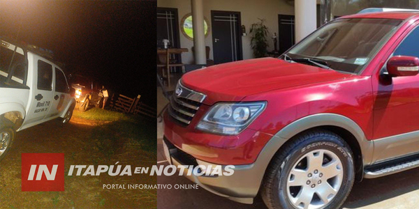 SECUESTRARON A UNA MUJER Y ROBARON UNA CAMIONETA EN EL DISTRITO DE BELLA VISTA - Itapúa Noticias