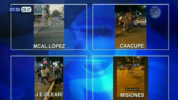 Trompadas y algo más en festejos por la primavera - Noticias Paraguay