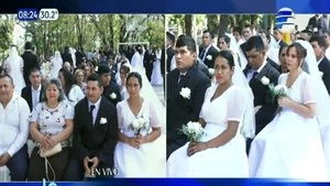 ¡Qué tierno! Más de 70 parejas dieron se juraron amor eterno en boda comunitaria - Noticias Paraguay