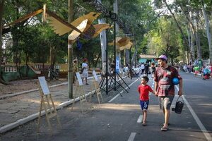 A través del arte callejero, buscan reavivar el Parque Caballero - Nacionales - ABC Color