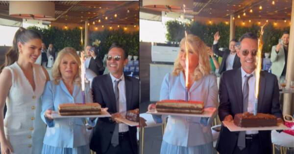 La Nación / ¡Continúan los festejos! Ludy Ferreira y Marc Anthony recibieron una serenata