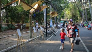 Parque Caballero se reaviva con el arte callejero y otras actividades culturales