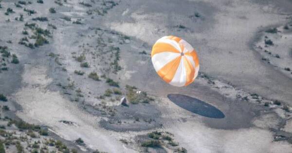 La Nación / Aterrizó cápsula con inédita muestra del asteroide Bennu