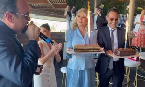 (VIDEO) Marc Anthony juntó su cumpleaños con su suegra y Pepe Aguilar les cayó con una serenata