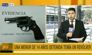 Menor detenida tras encuentro de fútbol portaba un revólver | Telefuturo