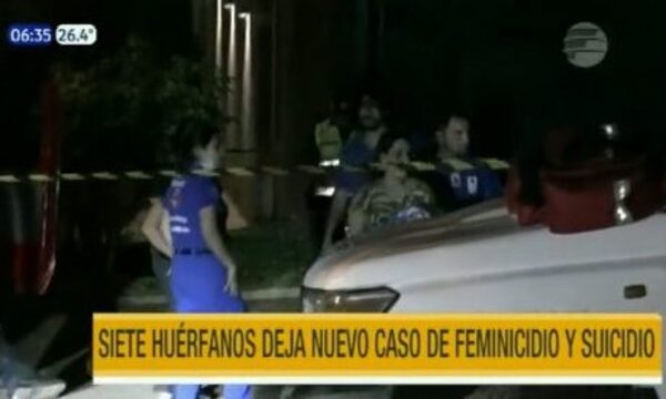Feminicidio y posterior suicidio deja 7 huérfanos en Ñemby | Telefuturo