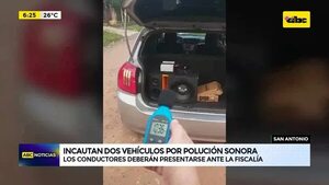 Video: Incautan dos vehículos por polución sonora  - ABC Noticias - ABC Color