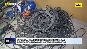 Video: En flagrancia con costosas herramientas  - ABC Noticias - ABC Color
