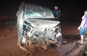 Aparatoso accidente deja un lesionado en Mbaracayú - ABC en el Este - ABC Color