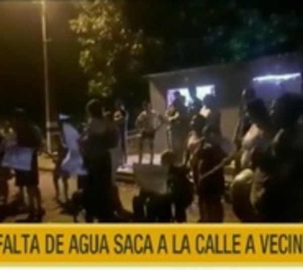Iteños se manifiestan por falta de agua ante inclemente calor - Paraguay.com