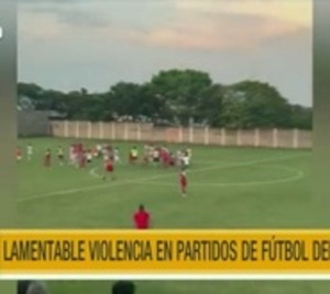 Varios enfrentamientos en partidos de fútbol en el interior - Paraguay.com