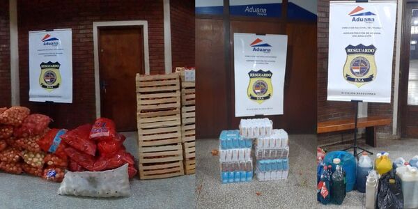 INCAUTARON GRAN CANTIDAD DE MERCADERÍAS EN LA ADUANA DURANTE EL FIN DE SEMANA - Itapúa Noticias