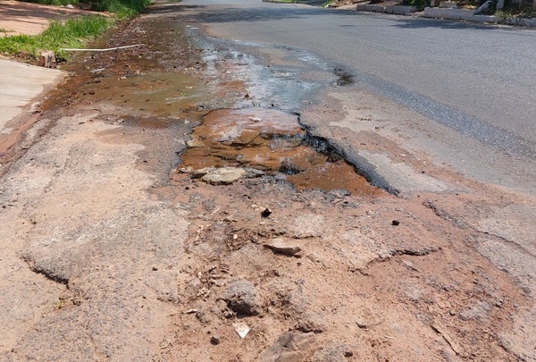 Profundos baches llevan meses en principales calles de Lambaré | Lambaré Informativo