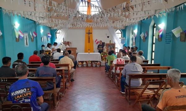 Celebraron a la Virgen de la Merced en la cárcel de Coronel Oviedo