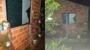 Disparos a vivienda de una mujer con hija pequeña adentro